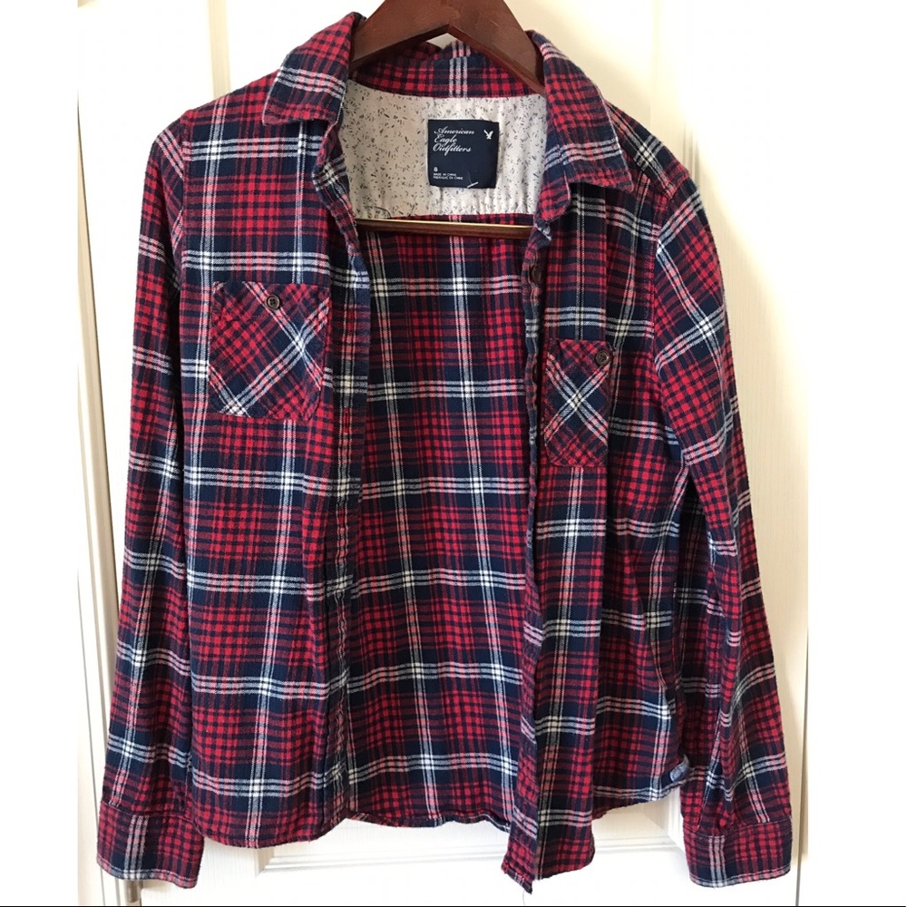 Flannel Button Down Top